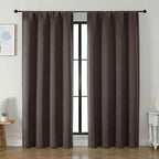 Simplebrand Ava Chocolate Blackout Curtains by Simplebrand