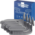 Upgraded Sheet Fasteners with Sheet Locks – Thickened and Reinforced Sheet Fasteners, 4 Pcs, Easy to Install, Suitable for All Mattresses, Reusable (Gray)