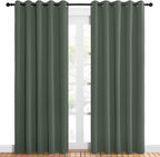 NICETOWN Room Darkening Draperies Window Curtain Panels, Dark Mallard, 2 Panels - Image 2