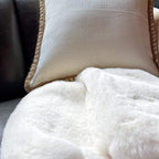 ORINOVA White Shaggy Bunny Fur Rugs - Image 5