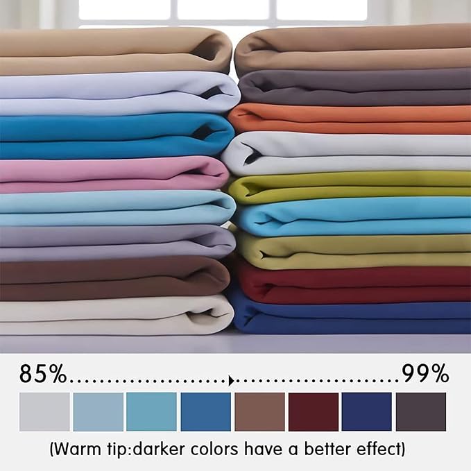 Yakamok Room Darkening Blackout Curtains Thermal Insulated Grommet Curtain - Image 2