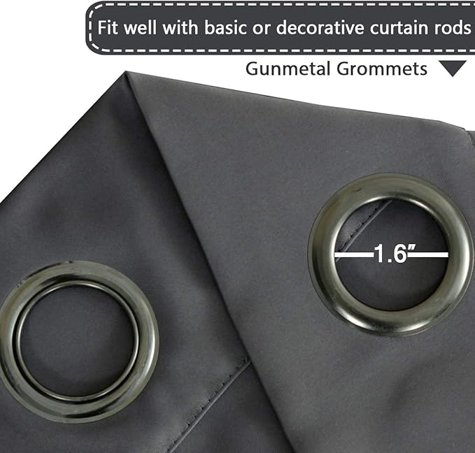 H.VERSAILTEX Blackout Patio Curtains 100 x 84 Inches - Image 3