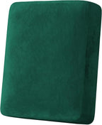 H.VERSAILTEX Velvet Stretch Couch Cushion Cover Plush Cushion Slipcover by HVERSAILTEX