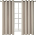 BGment Room Darkening Curtains 63 Inches Long by BGment