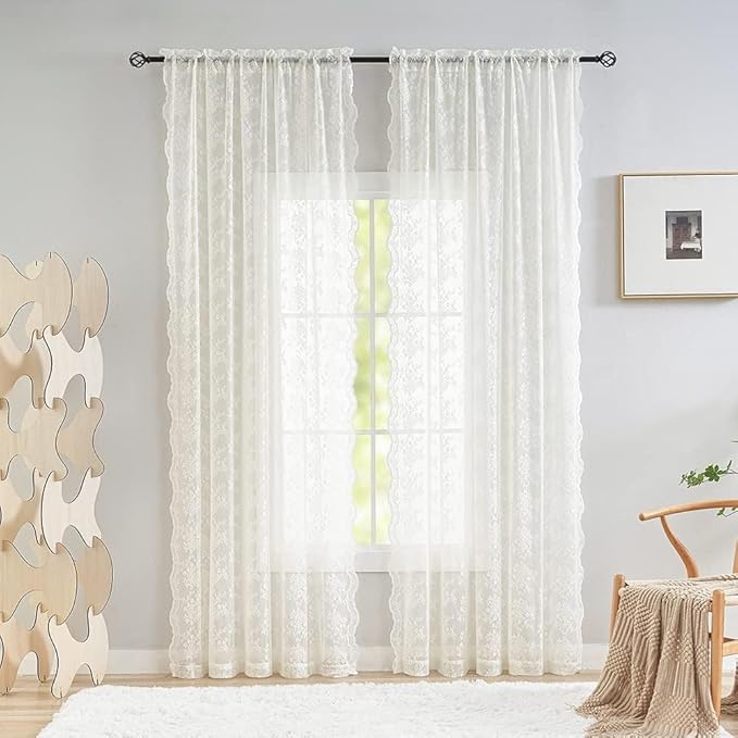 YJ YANJUN Vintage Lace Curtains - Image 3