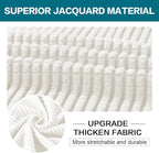 Turquoize 4 Piece Sofa Covers for 3 Cushion Couch Sofa Slipcover Soft Couch - Image 3