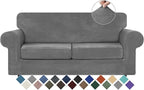 WEERRW Velvet Couch Covers for 2 Cushion Couch Sofa by WEERRW