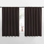 NICETOWN Blackout Curtains for Bedroom, Toffee Brown, 1 Pair, 62 by 63-inch by NICETOWN