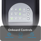 COMFORT ZONE 16" Oscillating Wall Mount Fan with Remote & Timer - Black