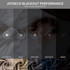 Joydeco Khaki Custom Solid Single Blackout Curtain - Image 2