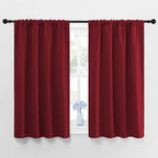 NICETOWN Burgundy Curtains Blackout Drape Panels by NICETOWN