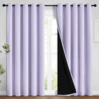 Yakamok 2 Thick Layers 100% Completely Blackout Window Curtains, Thermal by Yakamok