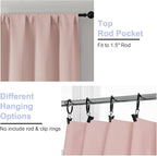 Simplebrand Ava Blush Blackout Curtains - Image 4