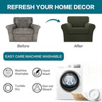 Turquoize 2 Piece Chair Covers Armchair Slipcovers - Image 7