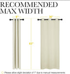 NICETOWN Kitchen Curtains for Decoration, Thermal Insulated Grommet Room - Image 6