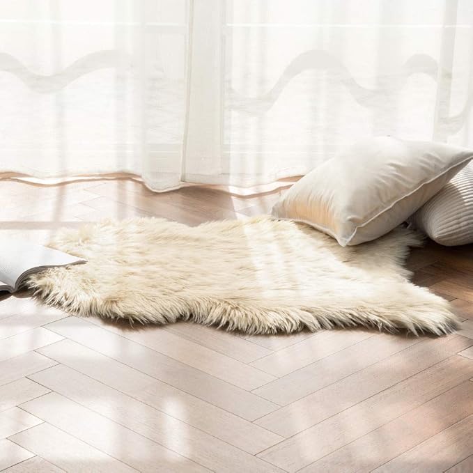 MIULEE Fluffy Rug Soft Shaggy Faux Fur Area Rug Luxury Plush Sheepskin Carpet - Image 8