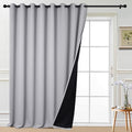 Yakamok 100% Blackout Patio Door Curtain Extra Wide Drapes by Yakamok