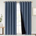 NICETOWN 100% Blackout Curtains 84 inches Long, Pair of Energy Smart & Noise by NICETOWN