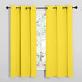 NICETOWN Bright Yellow Nursery Essential Thermal Insulated Solid Grommet Top by NICETOWN