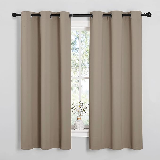 NICETOWN Taupe Room Darkening Curtains by NICETOWN
