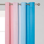 Ombre Pink and Blue Blackout Curtains 54 Inches Long, Full Light Blocking - Image 4