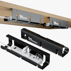 Under Desk Cable Management Tray, 2-Pack 16" Cable Raceway