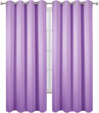 LEMOMO Blackout Curtains 52 x 120 Inch Long Lavender Curtains Set of 2 Panels - Image 2