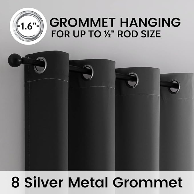 SimpleHome Blackout Curtains Ombre - Image 3