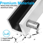 Window Locks, 4 Sets Sliding Security Window Lock with Key for Vertical & Horizontal Sliding Windows & Sliding Doors, Adjustable Window Locks Security Window Stoppers for Patio Bedroom Home and Office