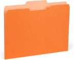 Blue Summit Supplies 100 File Folders, Letter Size, 1/3 Cut, Assorted