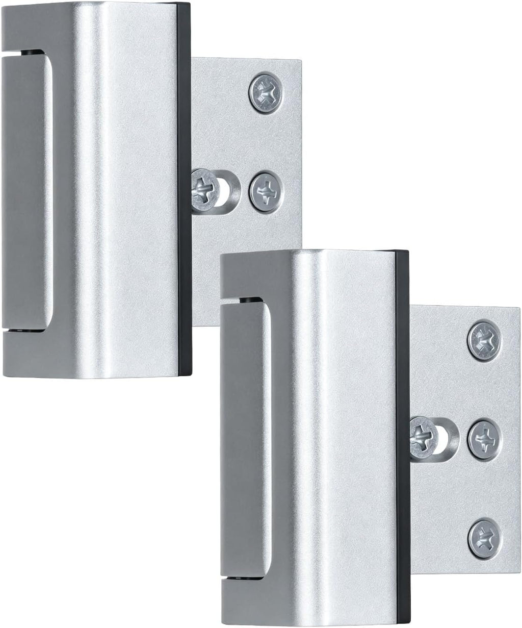 Home Security Door Reinforcement Lock, 800 Lb, Inward Swing Doors, 2 Pack