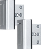 Home Security Door Reinforcement Lock, 800 Lb, Inward Swing Doors, 2 Pack