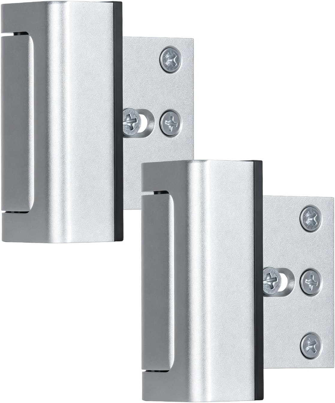 Home Security Door Reinforcement Lock, 800 Lb, Inward Swing Doors, 2 Pack