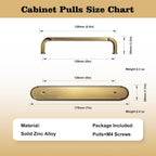 Goo-Ki 2 Pack Brushed Bronze Cabinet Pulls with Backplate/Spacer, 5 Inch Hole Center Brass Bronze Drawer Handles Zinc Alloy Kitchen Hardware