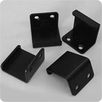12Pcs Black Tile Display Wall Hanger, Stainless Steel Billboard Mounting Brackets, Heavy Duty Wall-Mounted Tile Hooks for Ceramics, Mirrors, Picture Frames (35x23x30mm)