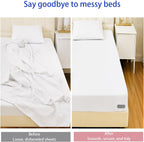 Upgraded Sheet Fasteners with Sheet Locks – Thickened and Reinforced Sheet Fasteners, 4 Pcs, Easy to Install, Suitable for All Mattresses, Reusable (Gray)