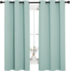 NICETOWN Aqua Blue Room Darkening Curtains - Image 2