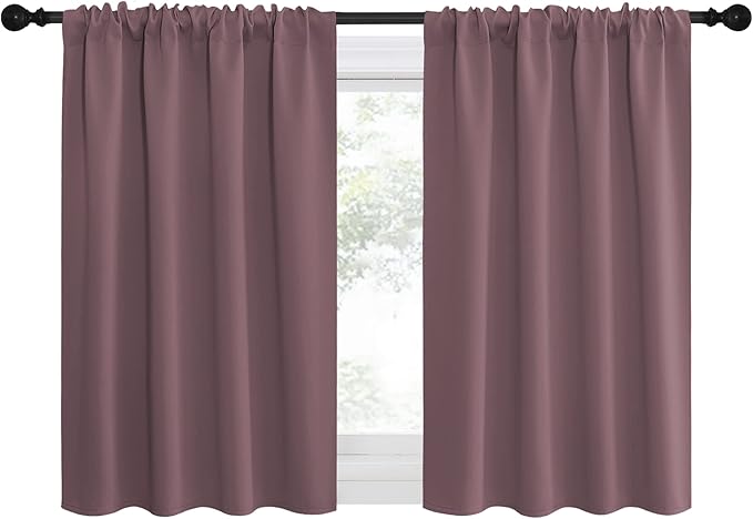 NICETOWN Kitchen Curtains, Short Blackout Curtains & Drapes, Small Window - Image 2