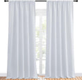NICETOWN Greyish White Bedroom Curtain Panels by NICETOWN