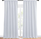 NICETOWN Greyish White Bedroom Curtain Panels by NICETOWN