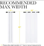 NICETOWN Draperies Curtains Panels, Blocking Out 50% Sunlight Window Treatment - Image 2