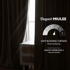 MIULEE Taupe Velvet Curtains 84 inches - Image 5