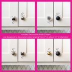 Knobēz 8pk Decorative Knob Covers - Valentine Conversation Hearts Decor