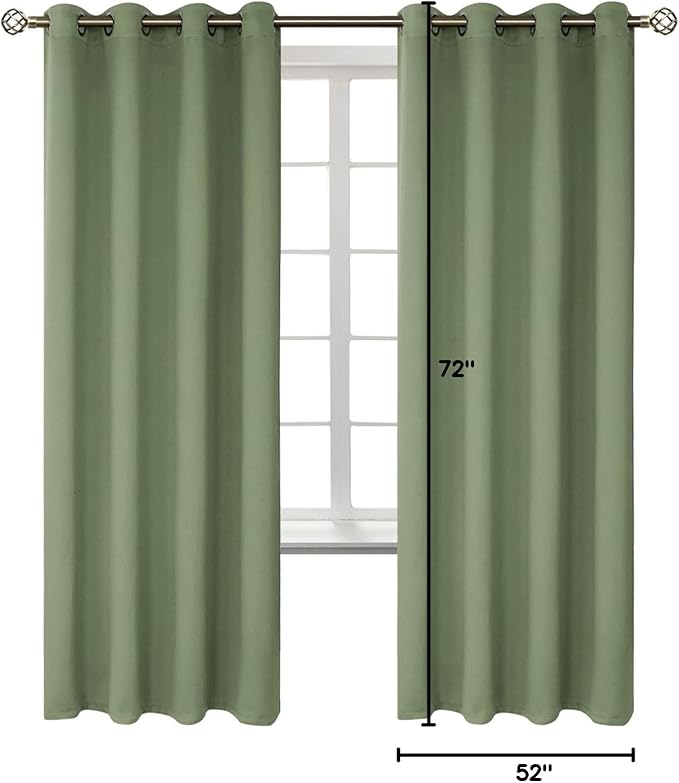 BGment Room Darkening Curtains 72 Inches Long - Image 8