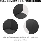 PureFit Super Stretch Sofa Slipcover – Spandex Non Slip Soft Couch Sofa Cover - Image 3