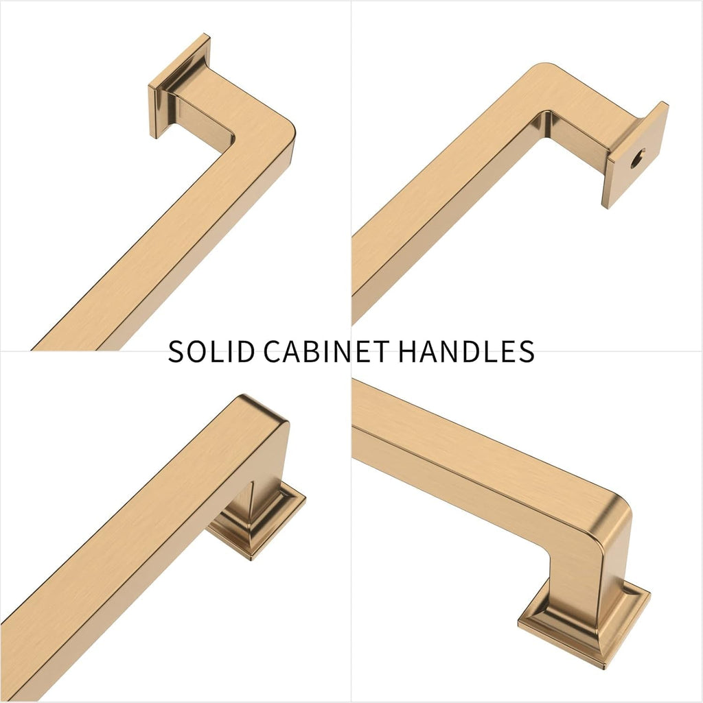 9BUILD 2 Pack 5 Inch Champagne Bronze Cabinet Handles,Kitchen Hardware