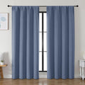 Simplebrand Ava Denim Blackout Curtains by Simplebrand