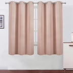 LEMOMO Blackout Curtains 42 x 63 inch/Blush Curtains Set of 2 Panels/Thermal by Lemomo