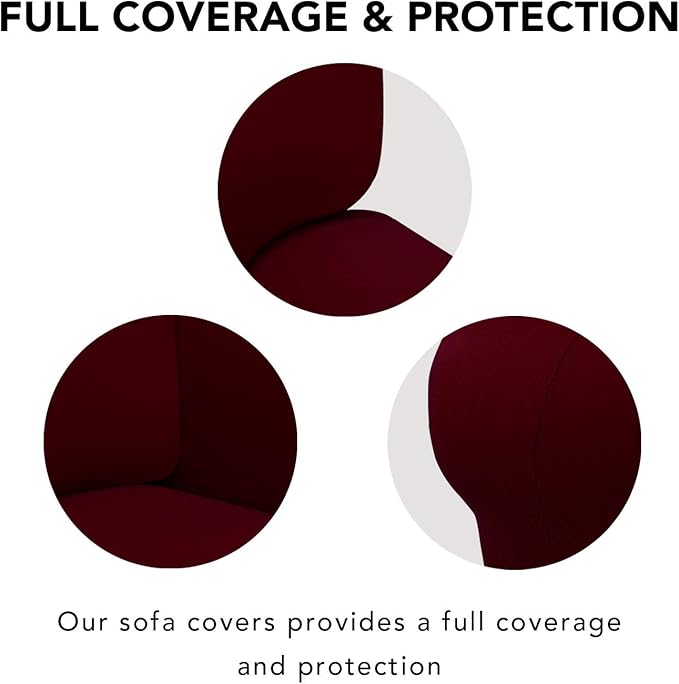 PureFit Super Stretch Sofa Slipcover – Spandex Non Slip Soft Couch Sofa Cover - Image 3