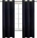 BGment Black Blackout Curtains for Bedroom 63 Inches Long, Each Panel 42 Inch by BGment